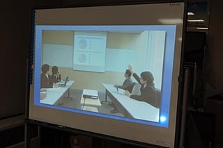 ホワイトボードへ投影